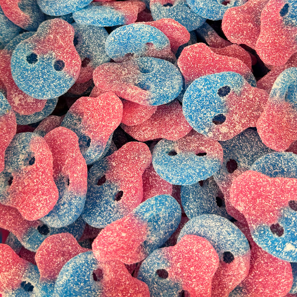Sour Raspberry & Blueberry Skulls (Gelatin Free)