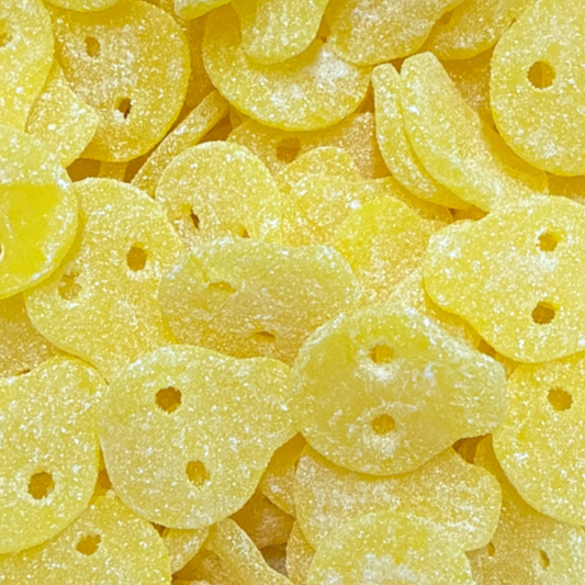 Calaveras Ácidas de Piña (Sin Gluten) (Sin Gelatina)