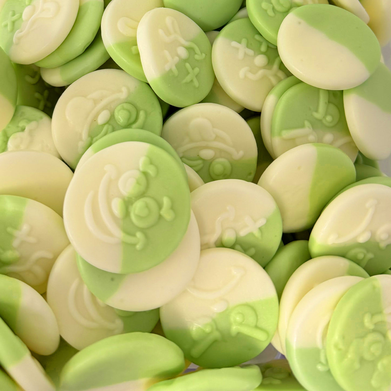 Crânes Pomme Acidulés (Sans gluten) (Sans gélatine)