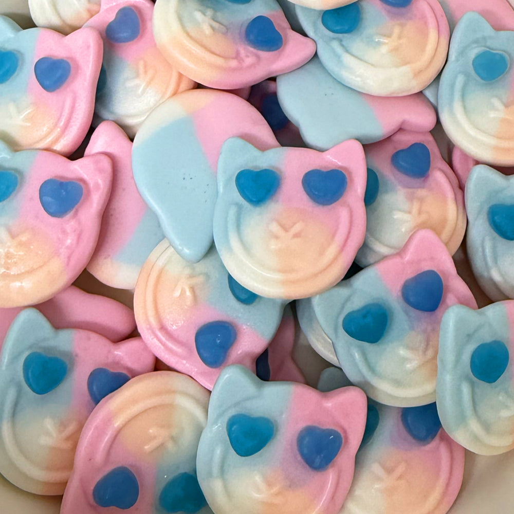 Foam Blueberry, Peach, Raspberry & Vanilla Kittens (Gluten Free) (Gelatin Free)