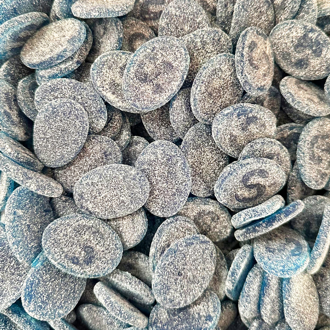 Sour Blue Raspberry Ovals (Gelatin Free)
