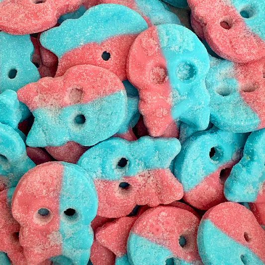 Bubs Sour Bubblegum Skulls (Gluten Free) (Gelatin Free)