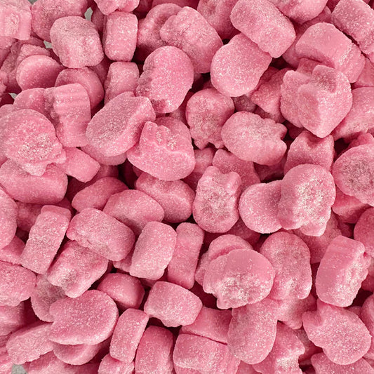 Bubs Mini Sour Raspberry Skulls (Gluten Free) (Gelatin Free)