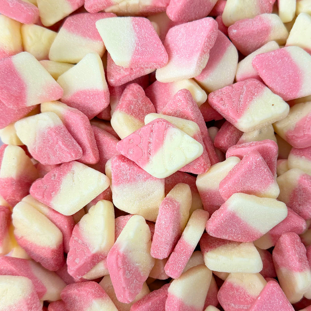 Bubs Sour Foam Strawberry & Vanilla Diamonds (Gluten Free) (Gelatin Free)
