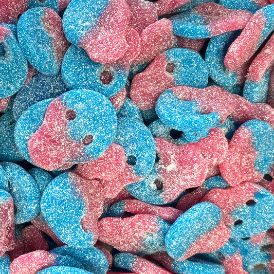 Sour Cotton Candy Skulls (Gelatin Free) (Gluten Free)