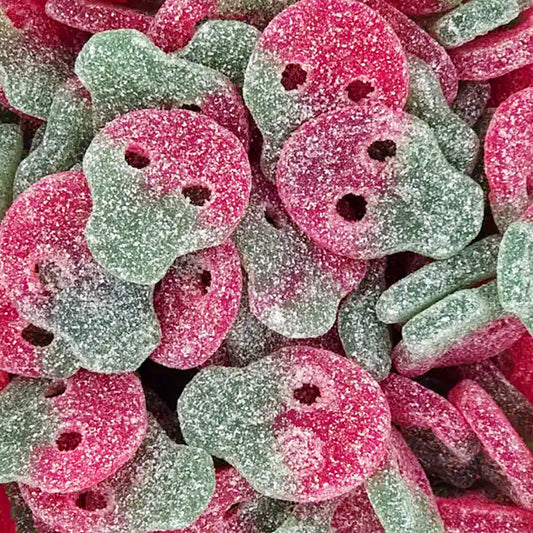 Sour Watermelon Skulls (Gelatin Free) (Gluten Free)